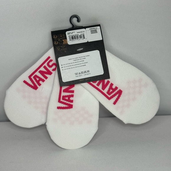 Vans Pink and Multi colors No-Show Socks 3 packs (9 socks) - Picture 5 of 7